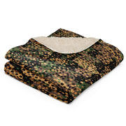 Pea Dot Erbsenmuster CAMO Sherpa Blanket