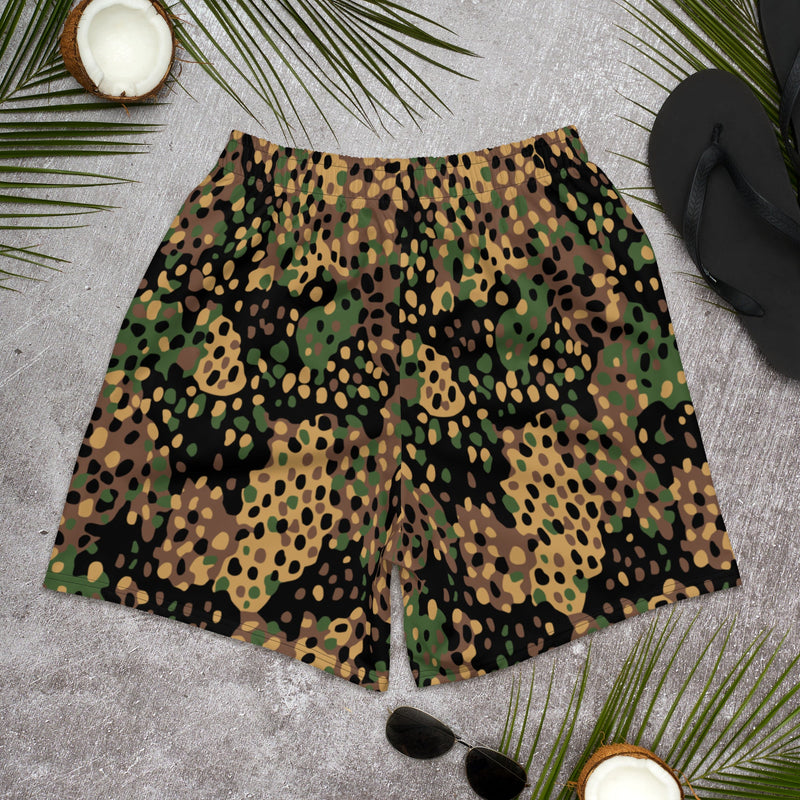 Pea Dot Erbsenmuster CAMO Unisex Athletic Long Shorts