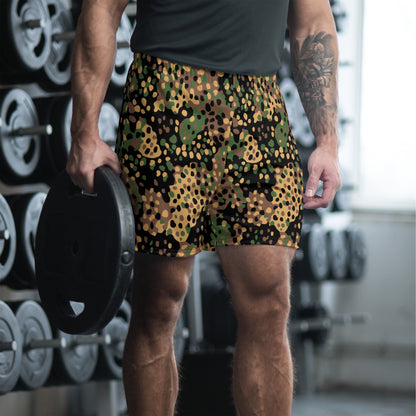 German Pea Dot Erbsenmuster CAMO Unisex Athletic Long Shorts XS