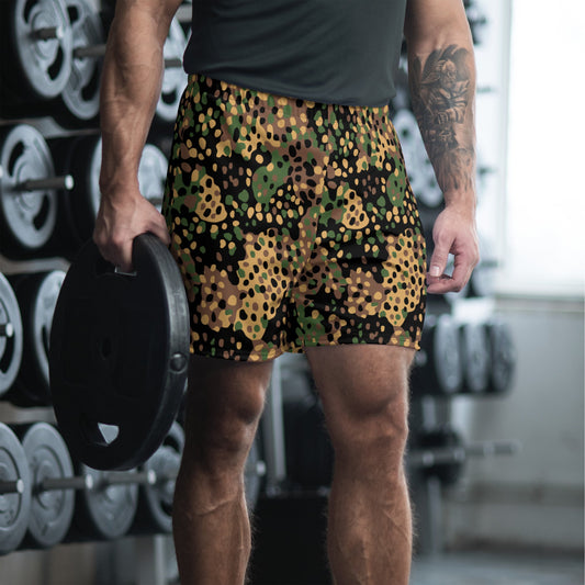German Pea Dot Erbsenmuster CAMO Unisex Athletic Long Shorts XS