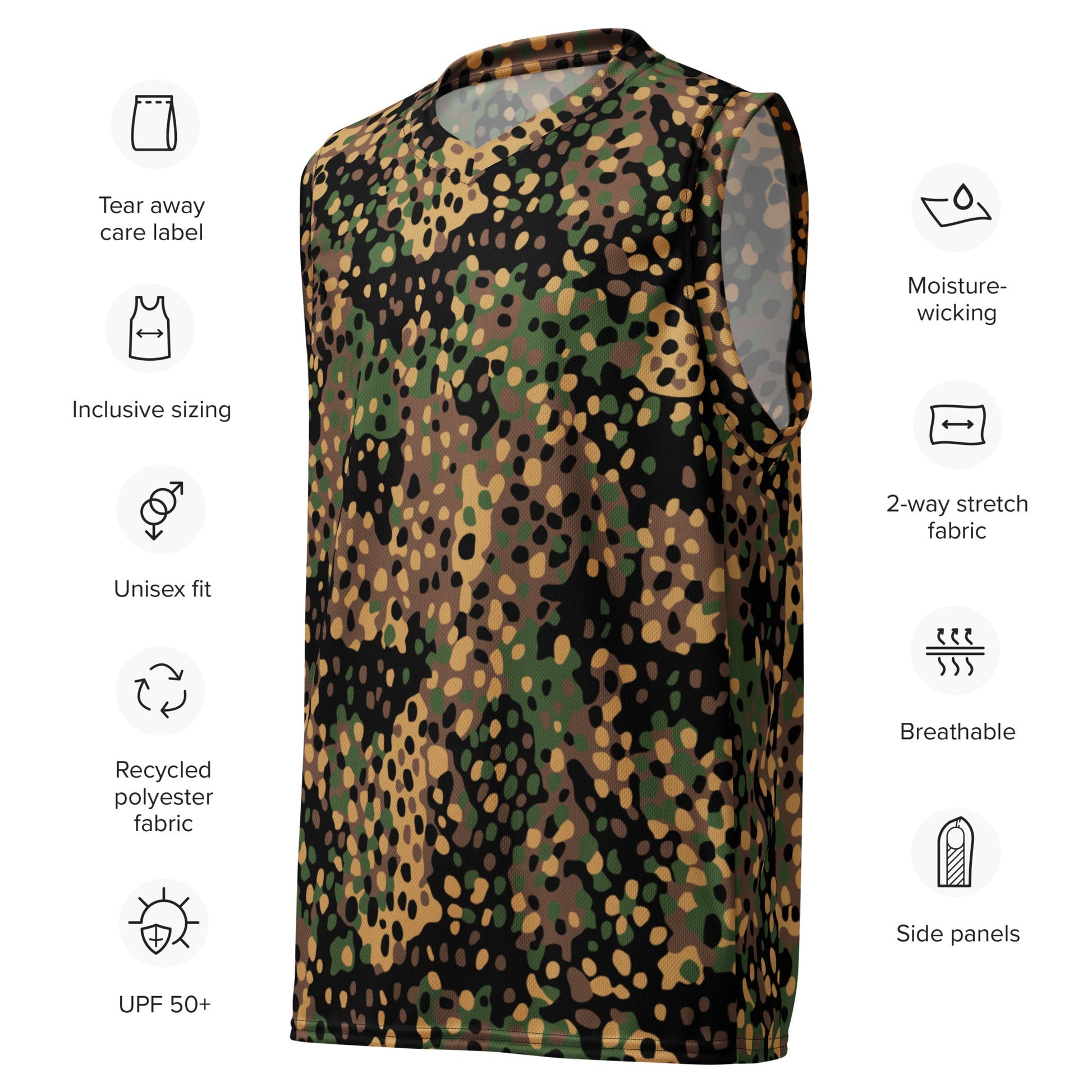 German Pea Dot Erbsenmuster CAMO unisex basketball jersey Basketball Jerseys