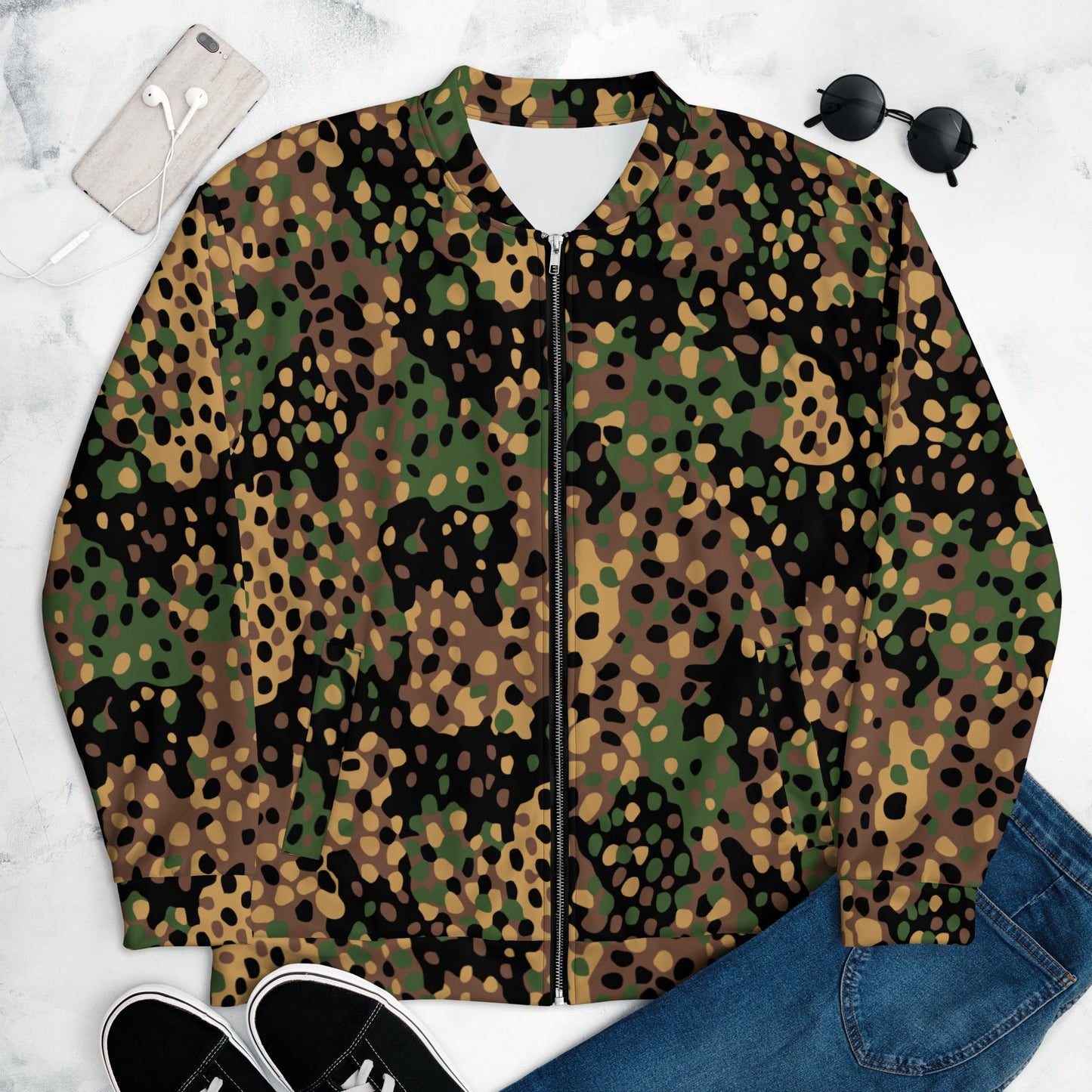 German Pea Dot Erbsenmuster CAMO Unisex Bomber Jacket - Jackets