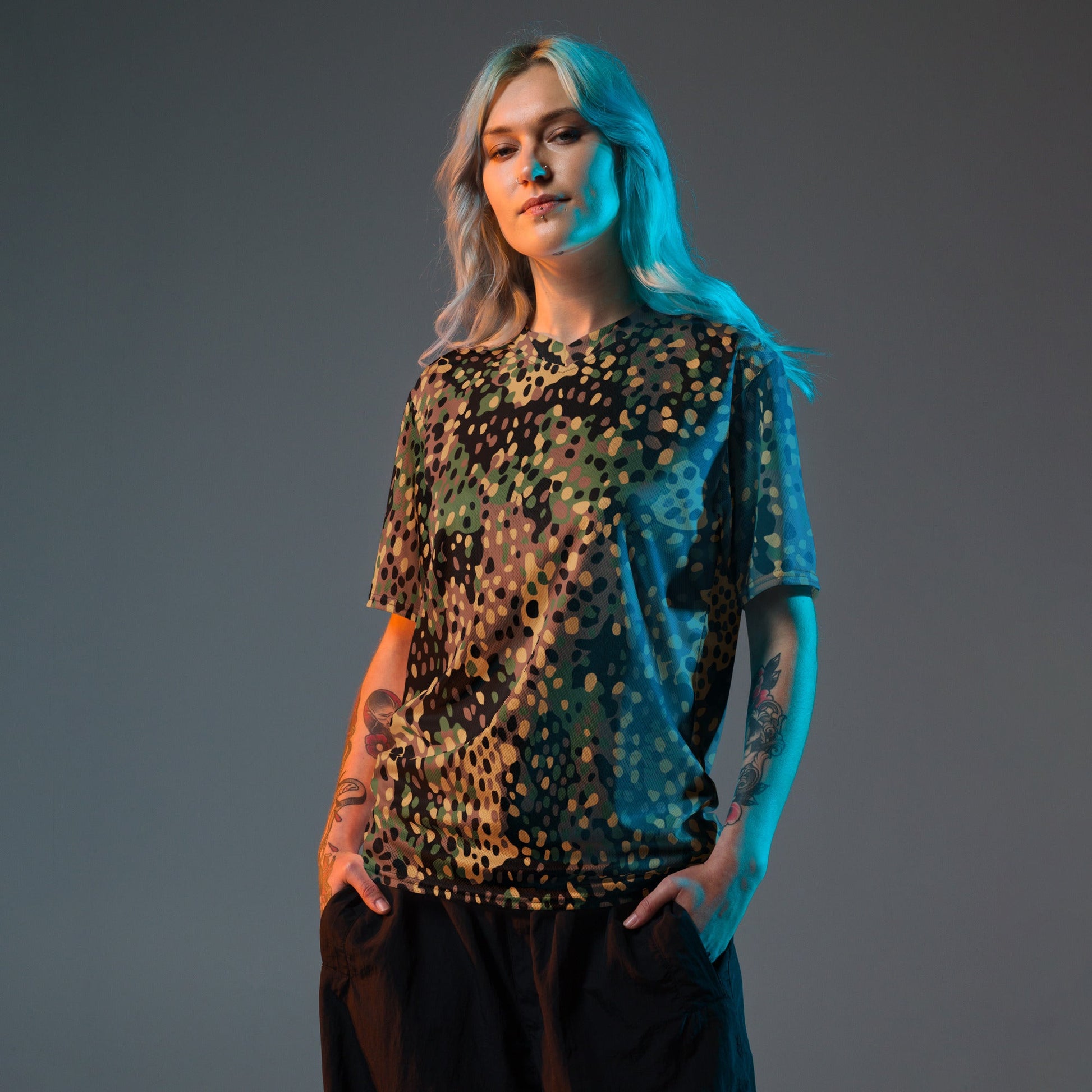 German Pea Dot Erbsenmuster CAMO unisex sports jersey Sports Jerseys