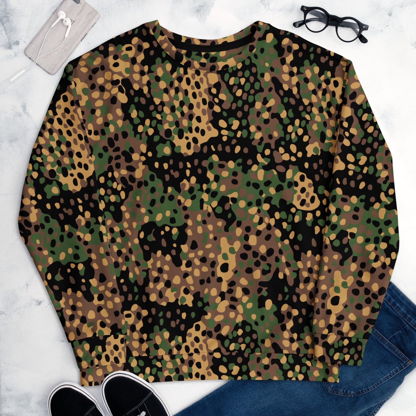 German Pea Dot Erbsenmuster CAMO Unisex Sweatshirt - Sweatshirts