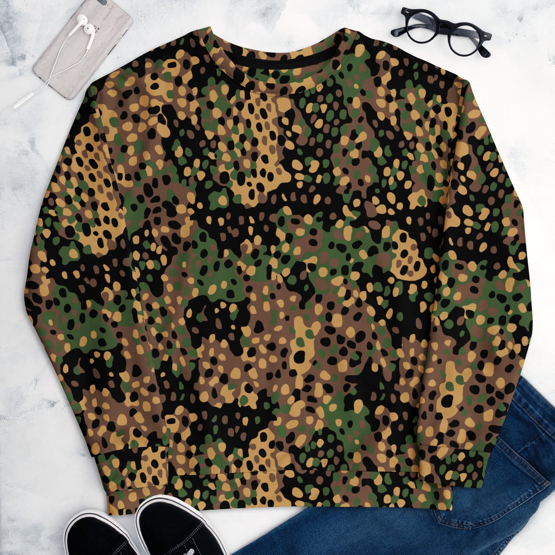German Pea Dot Erbsenmuster CAMO Unisex Sweatshirt - Sweatshirts