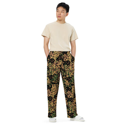 German Pea Dot Erbsenmuster CAMO unisex wide-leg pants - Wide-leg Pants