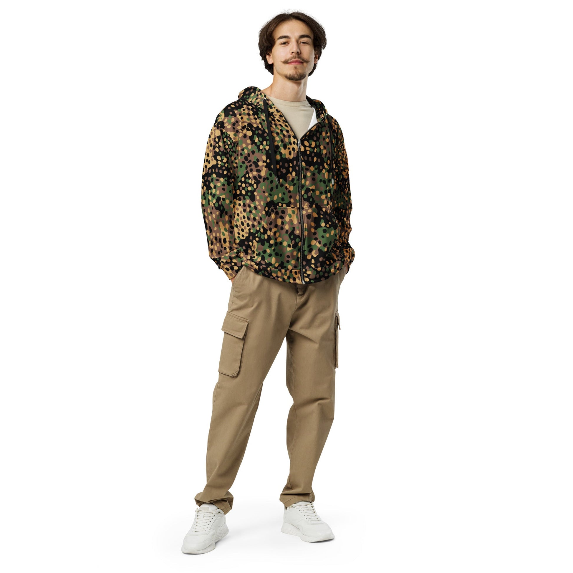 German Pea Dot Erbsenmuster CAMO Unisex zip hoodie Zip Hoodies