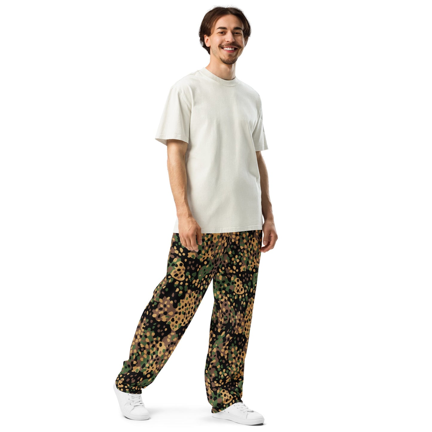German Pea Dot Erbsenmuster CAMO Wide-leg joggers - Joggers