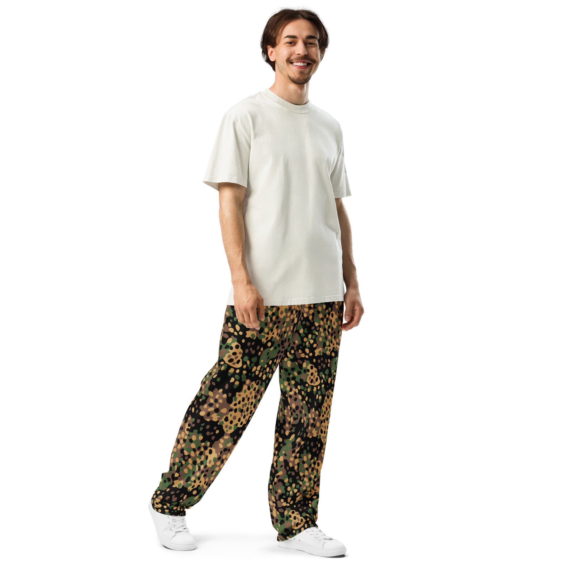 German Pea Dot Erbsenmuster CAMO Wide-leg joggers - Joggers