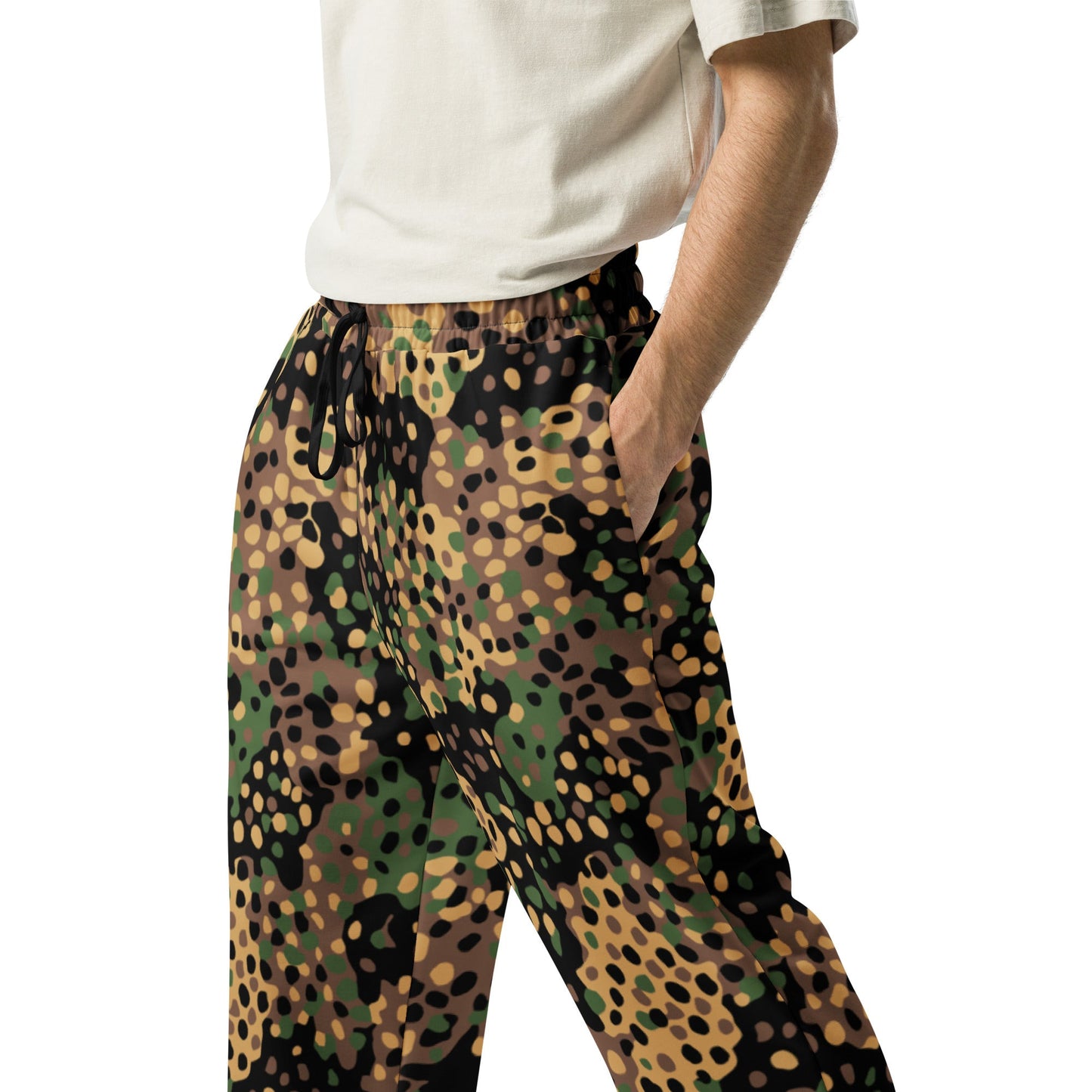German Pea Dot Erbsenmuster CAMO Wide-leg joggers - Joggers