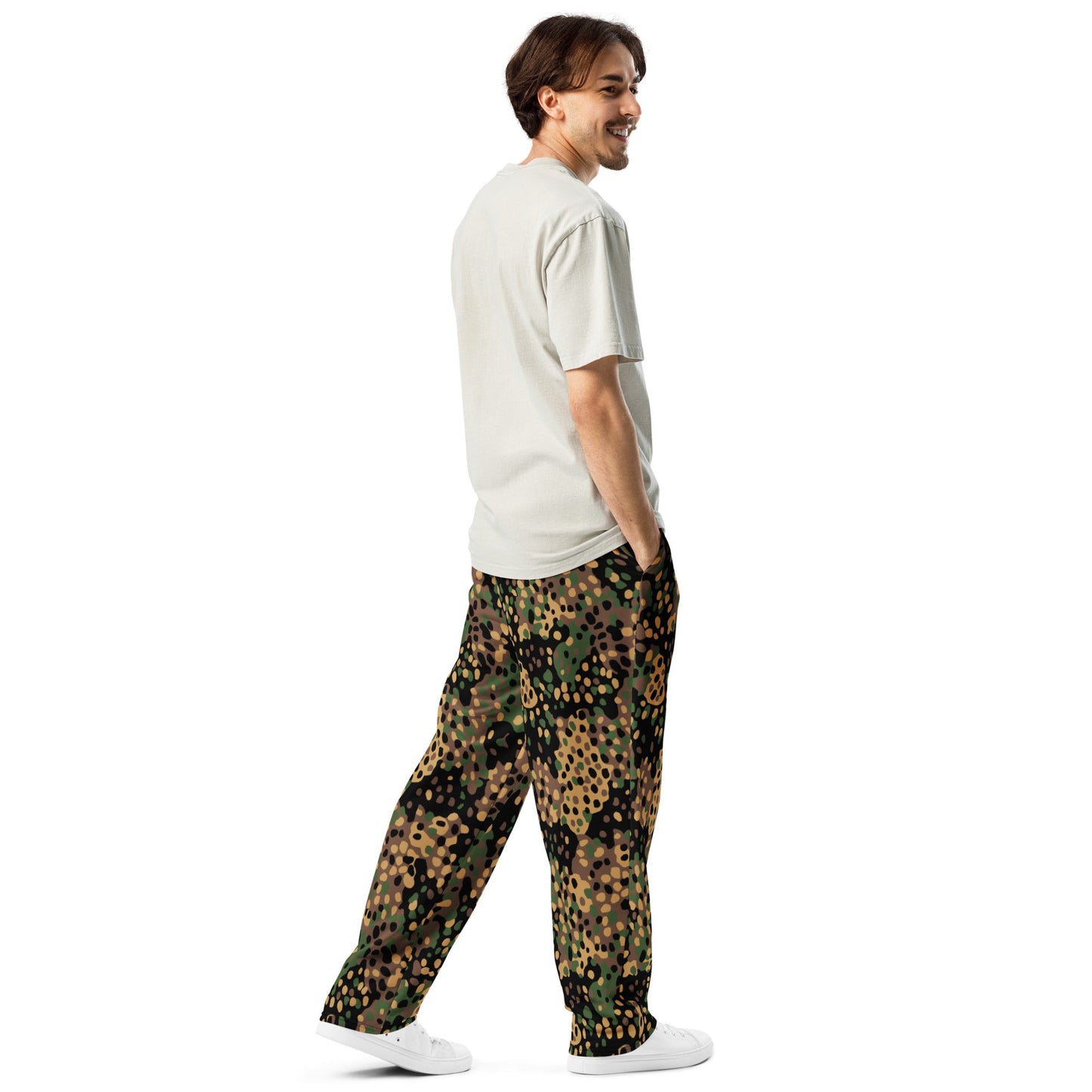 German Pea Dot Erbsenmuster CAMO Wide-leg joggers - Joggers