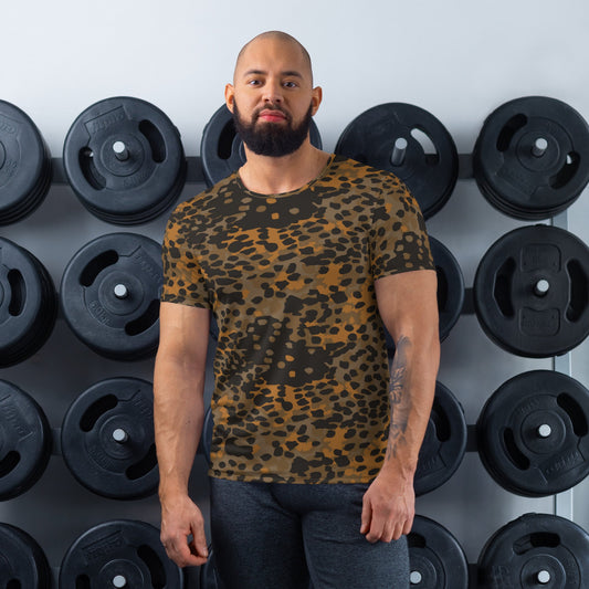 German Plane Tree Platanenmuster Autumn CAMO Mens Athletic T-shirt - XS - T-Shirts