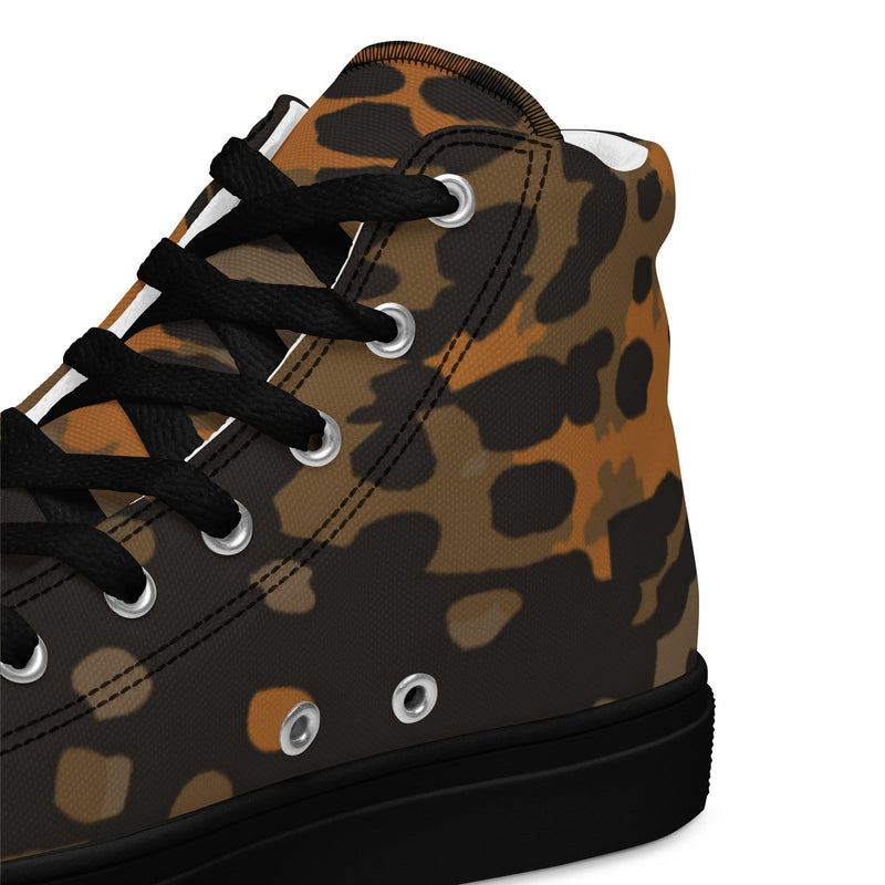 Plane Tree Platanenmuster Autumn CAMO Mens High-Top Canvas Shoes