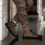 Plane Tree Platanenmuster Autumn CAMO Mens High-Top Canvas Shoes - 5