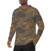 Plane Tree Platanenmuster Autumn CAMO Mens Sunscreen Sports Hoodie With Thumb Holes