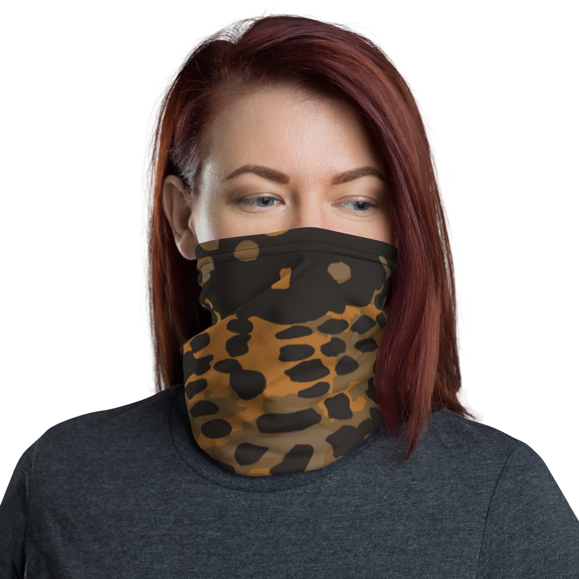 German Plane Tree Platanenmuster Autumn CAMO Neck Gaiter