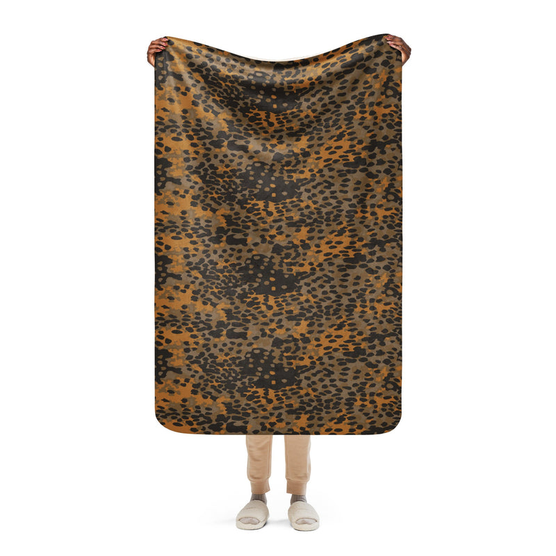 Plane Tree Platanenmuster Autumn CAMO Sherpa Blanket - 37″×57″