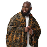 Plane Tree Platanenmuster Autumn CAMO Sherpa Blanket
