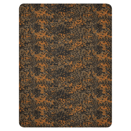 German Plane Tree Platanenmuster Autumn CAMO Sherpa Blanket