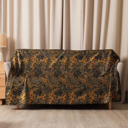 German Plane Tree Platanenmuster Autumn CAMO Sherpa Blanket