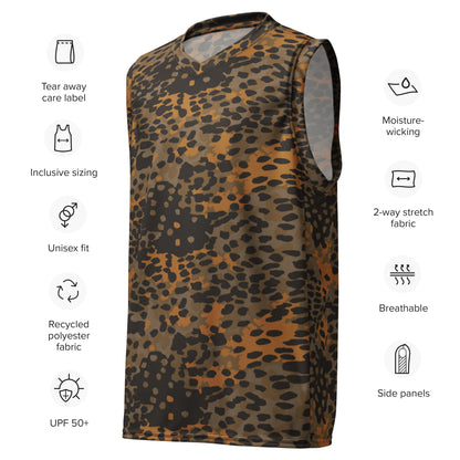 German Plane Tree Platanenmuster Autumn CAMO unisex basketball jersey - Basketball Jerseys