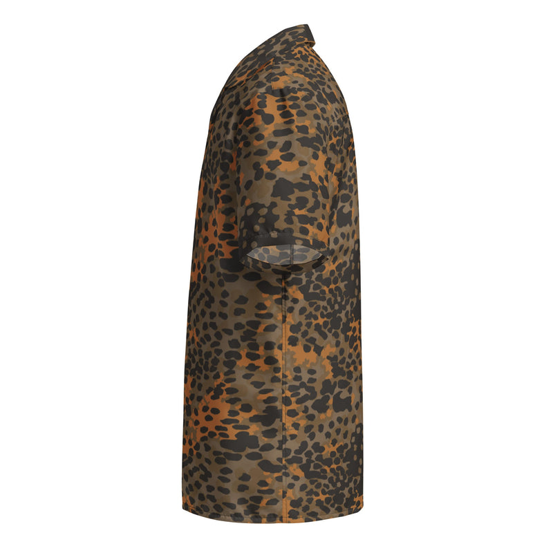 Plane Tree Platanenmuster Autumn CAMO Unisex Short-Sleeve Button Shirt - Button-Up