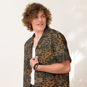 Plane Tree Platanenmuster Autumn CAMO Unisex Short-Sleeve Button Shirt - Button-Up