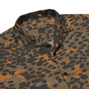 Plane Tree Platanenmuster Autumn CAMO Unisex Short-Sleeve Button Shirt - Button-Up