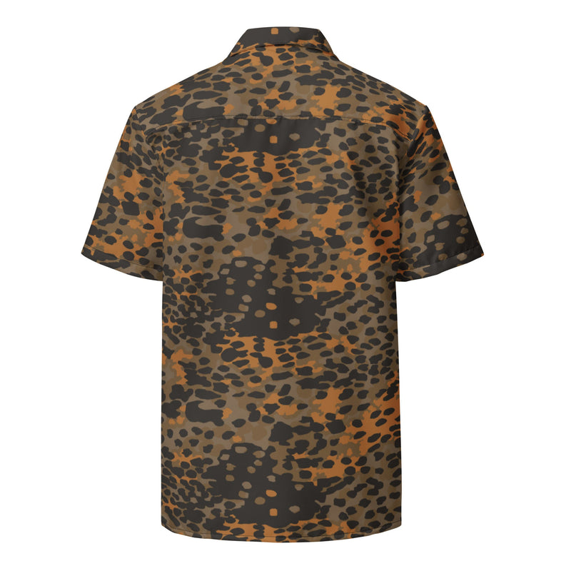 Plane Tree Platanenmuster Autumn CAMO Unisex Short-Sleeve Button Shirt - Button-Up