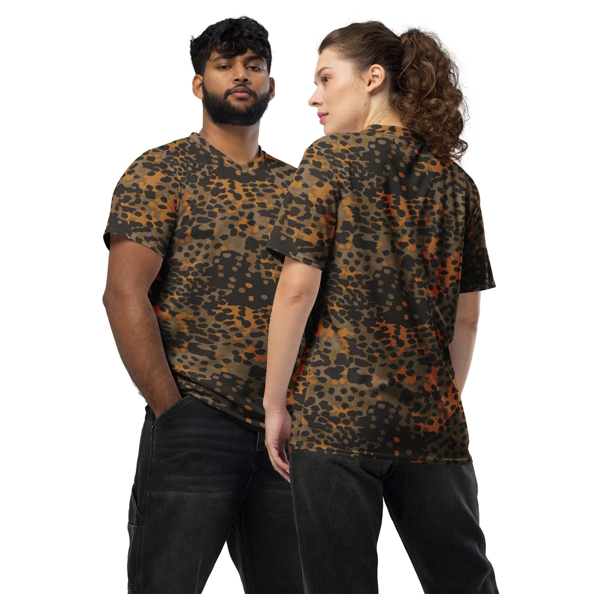 German Plane Tree Platanenmuster Autumn CAMO Unisex Sports Jersey - 2XS