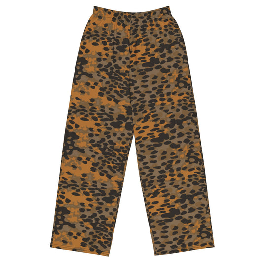 German Plane Tree Platanenmuster Autumn CAMO unisex wide-leg pants - 2XS - Wide-leg Pants