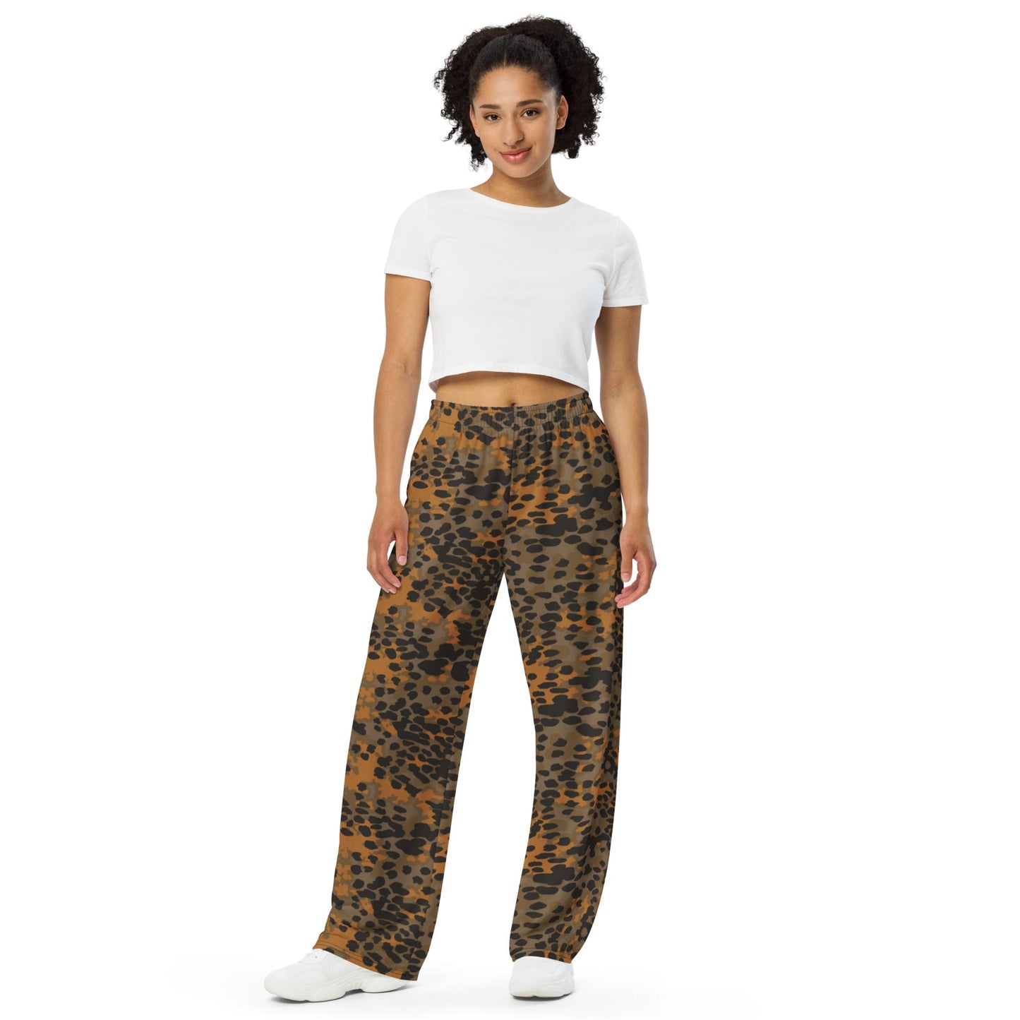 German Plane Tree Platanenmuster Autumn CAMO unisex wide-leg pants - Wide-leg Pants