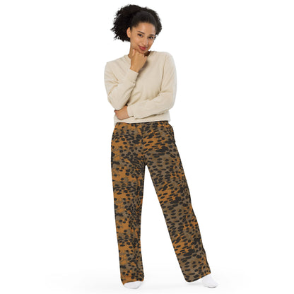 German Plane Tree Platanenmuster Autumn CAMO unisex wide-leg pants - Wide-leg Pants
