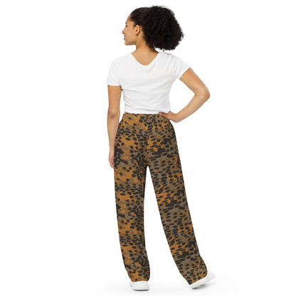 German Plane Tree Platanenmuster Autumn CAMO unisex wide-leg pants - Wide-leg Pants