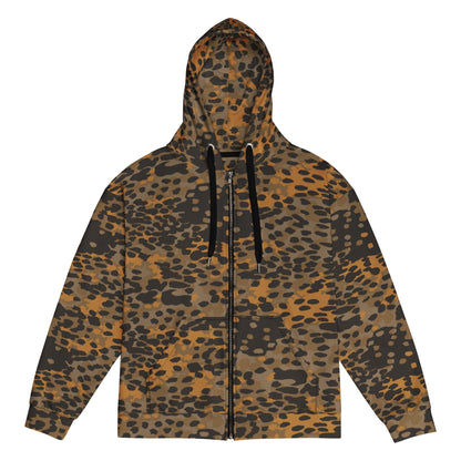 German Plane Tree Platanenmuster Autumn CAMO Unisex Zip Hoodie - 2XS