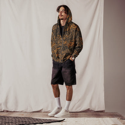 German Plane Tree Platanenmuster Autumn CAMO Unisex Zip Hoodie
