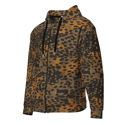 German Plane Tree Platanenmuster Autumn CAMO Unisex Zip Hoodie