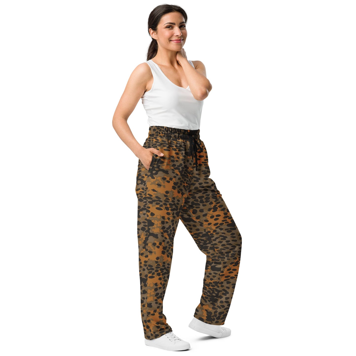 German Plane Tree Platanenmuster Autumn CAMO Wide-leg joggers - Joggers