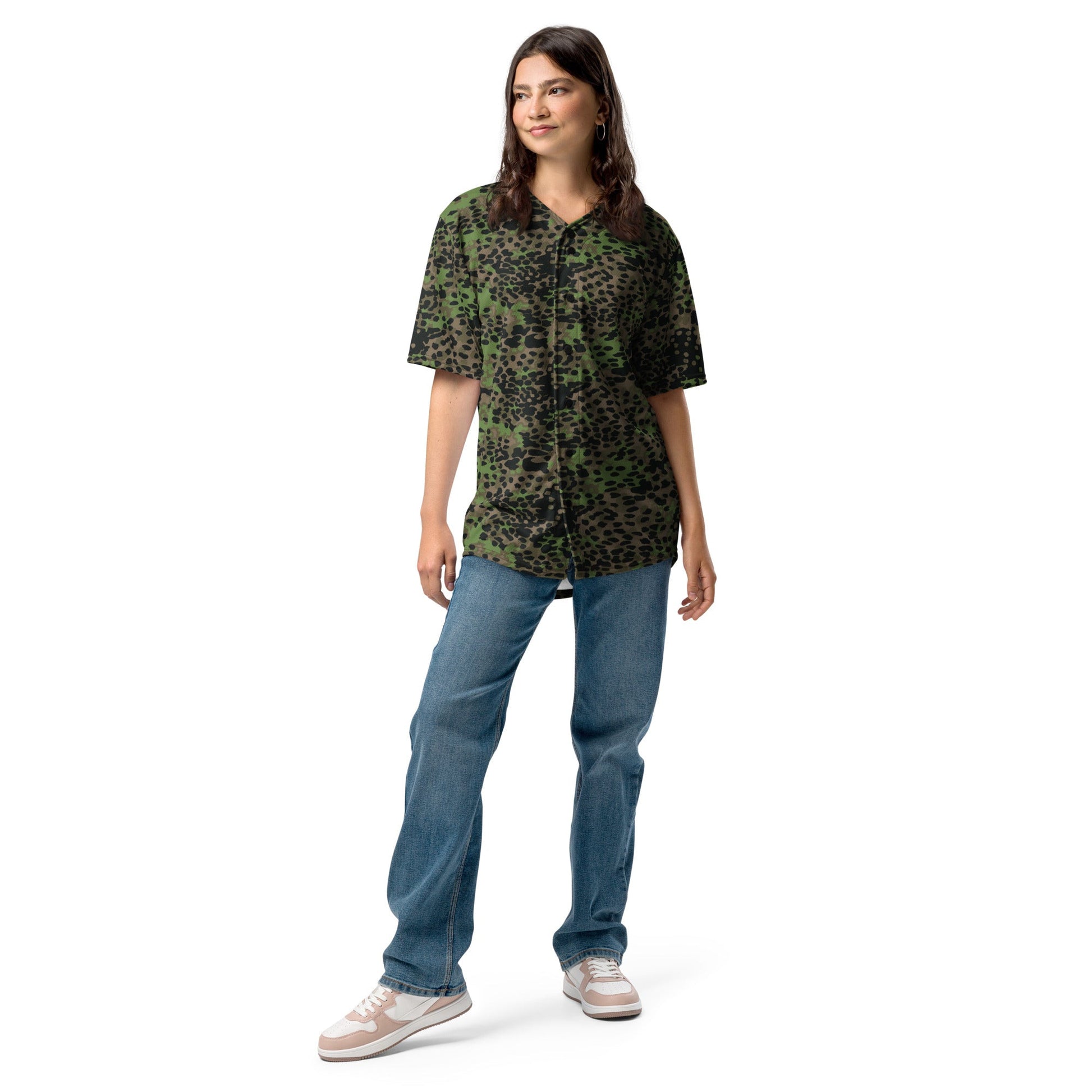 German Plane Tree Platanenmuster Spring CAMO baseball jersey - 2XS - Baseball Jerseys