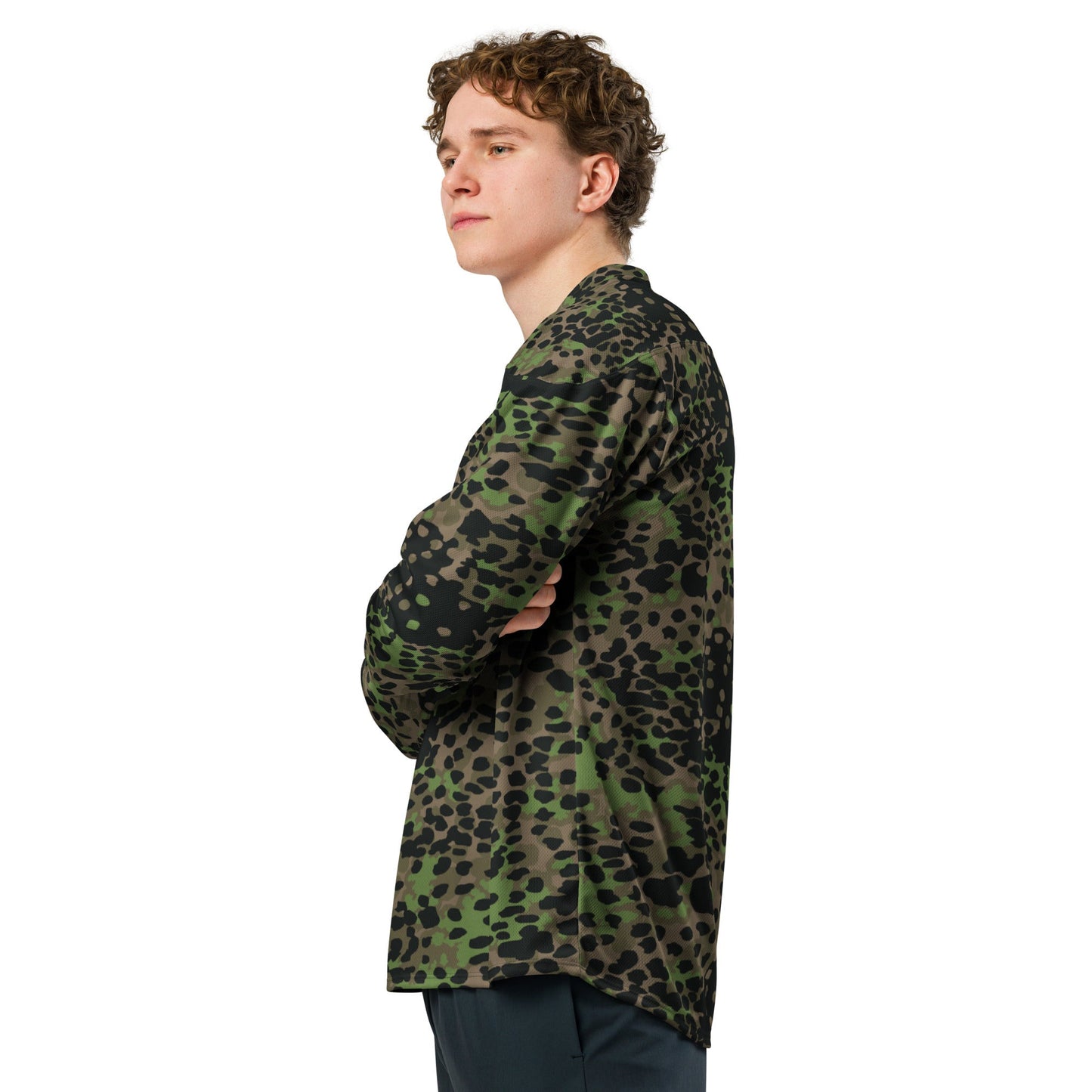 German Plane Tree Platanenmuster Spring CAMO hockey fan jersey - 2XS - Hockey Jerseys