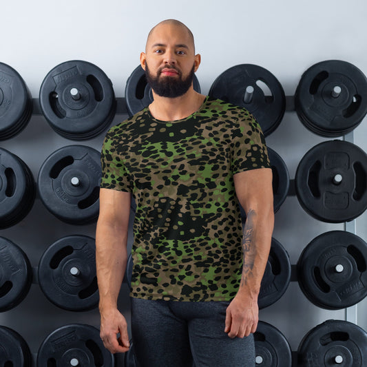 German Plane Tree Platanenmuster Spring CAMO Mens Athletic T-shirt - XS - T-Shirts