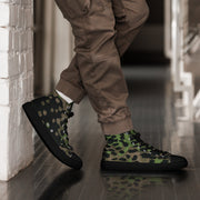Plane Tree Platanenmuster Spring CAMO Mens High-Top Canvas Shoes - 5