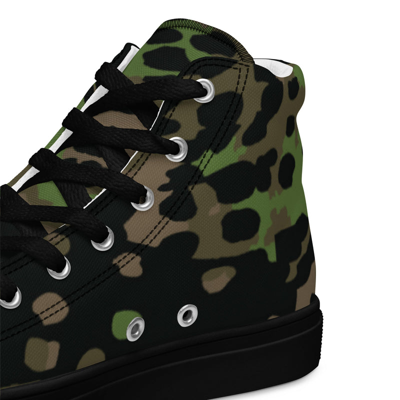 Plane Tree Platanenmuster Spring CAMO Mens High-Top Canvas Shoes