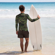 Plane Tree Platanenmuster Spring CAMO Mens Long-Sleeve Rash Guard