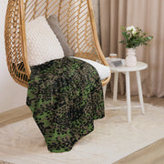 Plane Tree Platanenmuster Spring CAMO Sherpa Blanket