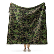 Plane Tree Platanenmuster Spring CAMO Sherpa Blanket - 60″×80″