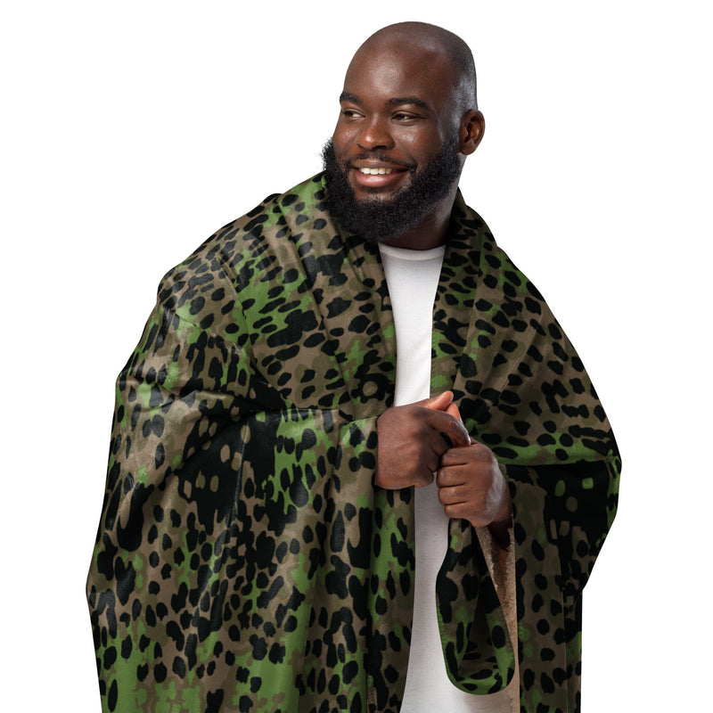 Plane Tree Platanenmuster Spring CAMO Sherpa Blanket