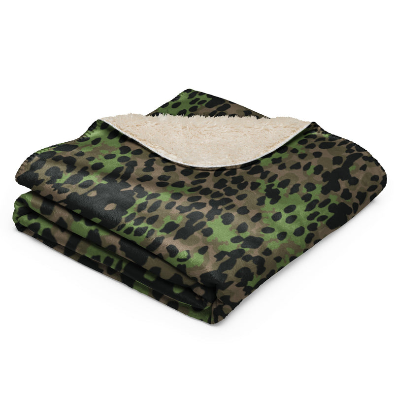 Plane Tree Platanenmuster Spring CAMO Sherpa Blanket