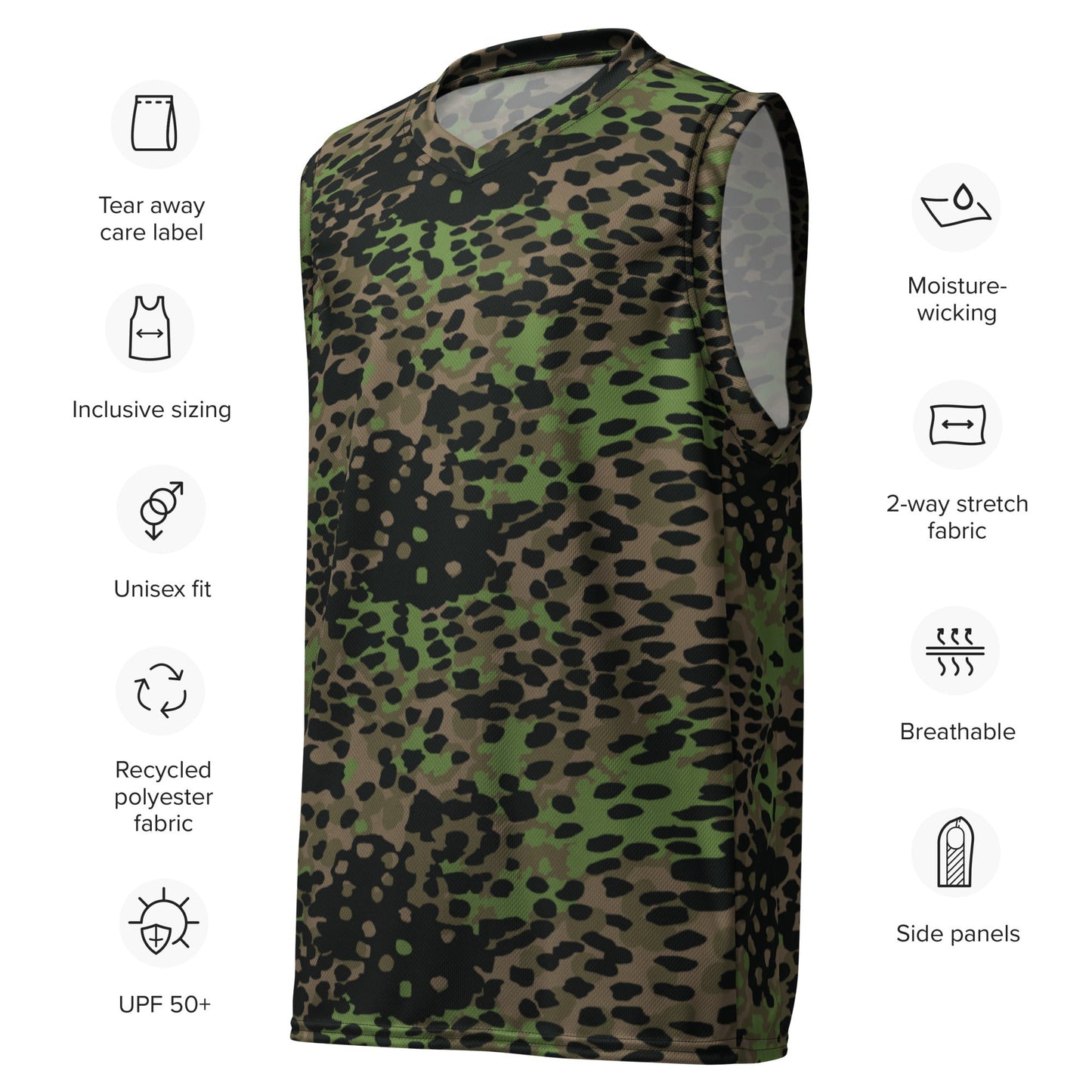 German Plane Tree Platanenmuster Spring CAMO unisex basketball jersey - Basketball Jerseys