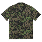 Plane Tree Platanenmuster Spring CAMO Unisex Short-Sleeve Button Shirt - 2XS - Button-Up